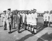 President Nkrumah inspects Guard of Honor.jpg